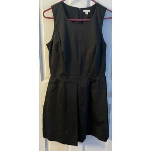 GAP Womens Size 6 Sleeveless Black Dress Pleated Skirt Rayon/Spandex Crewneck